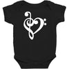 musik notes Baby Bodysuit