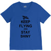 keep flying and stay shiny t shirt serenity firefly calm carry tee bro V-Neck Tee