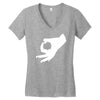 finger symbol Women's V-Neck T-Shirt