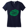 kiss me i am irish Women's V-Neck T-Shirt