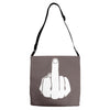 middle finger Adjustable Strap Totes