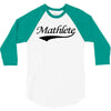 mathlete t shirt funny math humor geek nerd school athlete tee s m l x 3/4 Sleeve Shirt