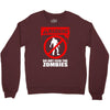 zombie  do not feed the zombies fun Crewneck Sweatshirt