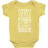 white christmas Baby Bodysuit
