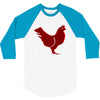 chiken red 3/4 Sleeve Shirt