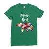 mama bear floral Ladies Fitted T-Shirt