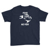 fear no fish bone skeleton Youth Tee