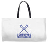 I Survived Foot Surgery Weekender Totes