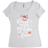 Tough She Be But Little She Is Fierce Women's Triblend Scoop T-shirt