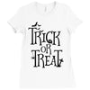 trick or treat halloween Ladies Fitted T-Shirt