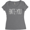 anti you Women's Triblend Scoop T-shirt