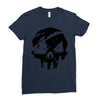 sea of theives skull Black Logo Ladies Fitted T-Shirt