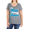 my kids have paws Ladies Curvy T-Shirt