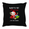 baby 1st christmas Throw Pillow