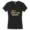 worst case scenario best trending Women's V-Neck T-Shirt