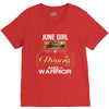 june  girl is a perfect combination of princess and warrior V-Neck Tee