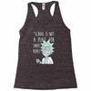 not for smart people Racerback Tank