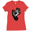 screaming hand werewolf Ladies Fitted T-Shirt