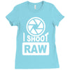 i shoot raw photography camera photograph Ladies Fitted T-Shirt