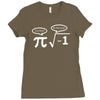 be rational get real nerdy geek pi nerd Ladies Fitted T-Shirt