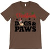 christmas dogs and paws T-Shirt