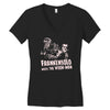frankensolo meets the wook man Women's V-Neck T-Shirt