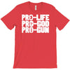 pro life, pro god, pro gun T-Shirt