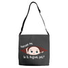 August Peeking Out Baby Boy Adjustable Strap Totes