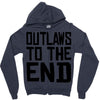 outlaws to the end 3 Zipper Hoodie