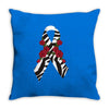 carcinoid cancer ribbon and rose Throw Pillow