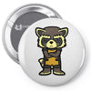 angry raccoon Pin-back button