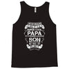 Super Cool Papa Of A Freaking Awesome Son Tank Top