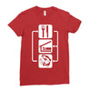 v2 eat sleep fish Ladies Fitted T-Shirt