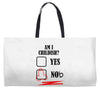 am i childish Weekender Totes