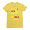 mans best friend Ladies Fitted T-Shirt