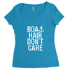boat hair don't care Women's Triblend Scoop T-shirt