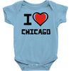 i love chicago Baby Onesie