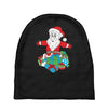 santa with piles of christmas Baby Beanies