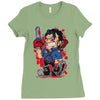 evil cartoon Ladies Fitted T-Shirt