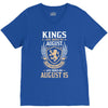 Kings Are Born In August But The Real Kings Are Born On August 15 V-Neck Tee