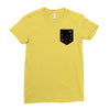 Free Birds Pocket Ladies Fitted T-Shirt