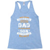Super Cool Dad Of A Freaking Awesome Son Racerback Tank