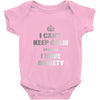 i can't keep calm because i have anxiety Baby Onesie
