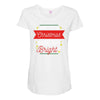 may your christmas be merry &amp; bright Maternity Scoop Neck T-shirt