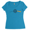 pink floyd parody d20 dungeons and dragons Women's Triblend Scoop T-shirt