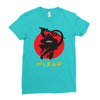 love ninja monkey banana Ladies Fitted T-Shirt