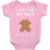 i can't feel my face Baby Bodysuit