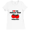 from my head tomatoes Ladies Fitted T-Shirt