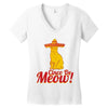cinco de meow cinco de mayo Women's V-Neck T-Shirt