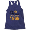 queens are born in october 1969 Racerback Tank